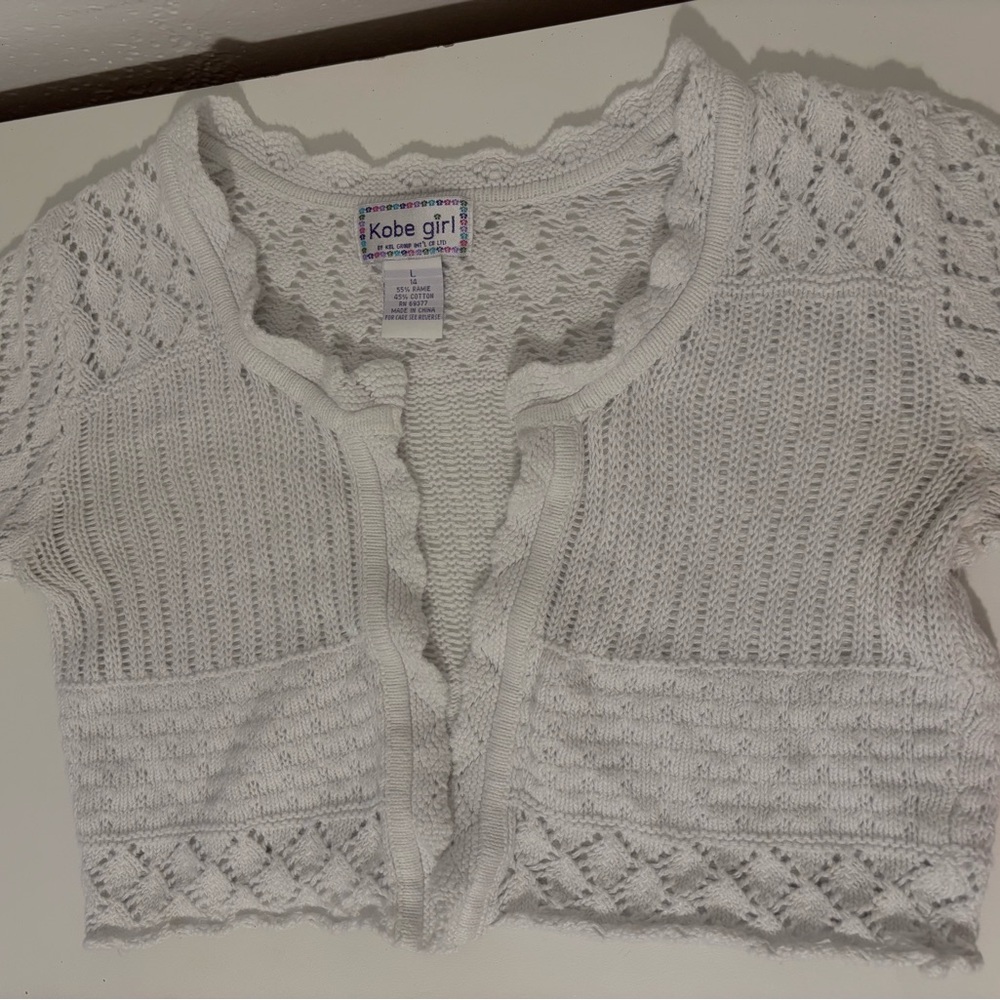 White Knit Cardigan